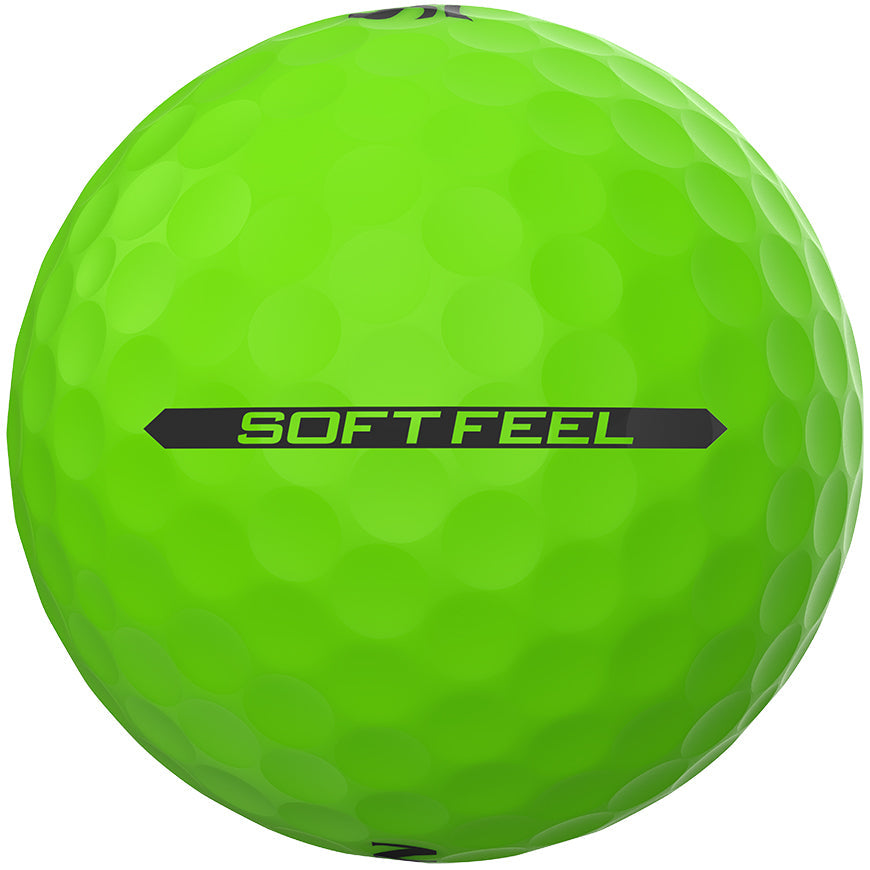 Srixon Soft Feel Brite Golf Balls - Brite Green - Price includes 1 printed full colour logo