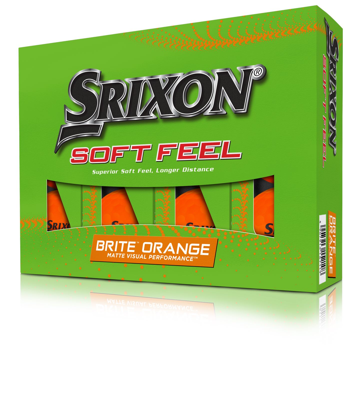 Srixon Soft Feel Brite Golf Balls - Brite Orange - Price includes 1 printed full colour logo
