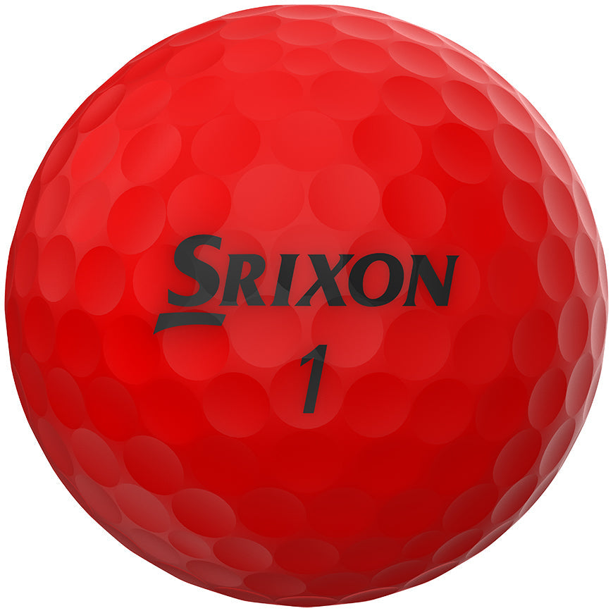 Srixon Soft Feel Brite Golf Balls - Brite Red - Price includes 1 printed full colour logo